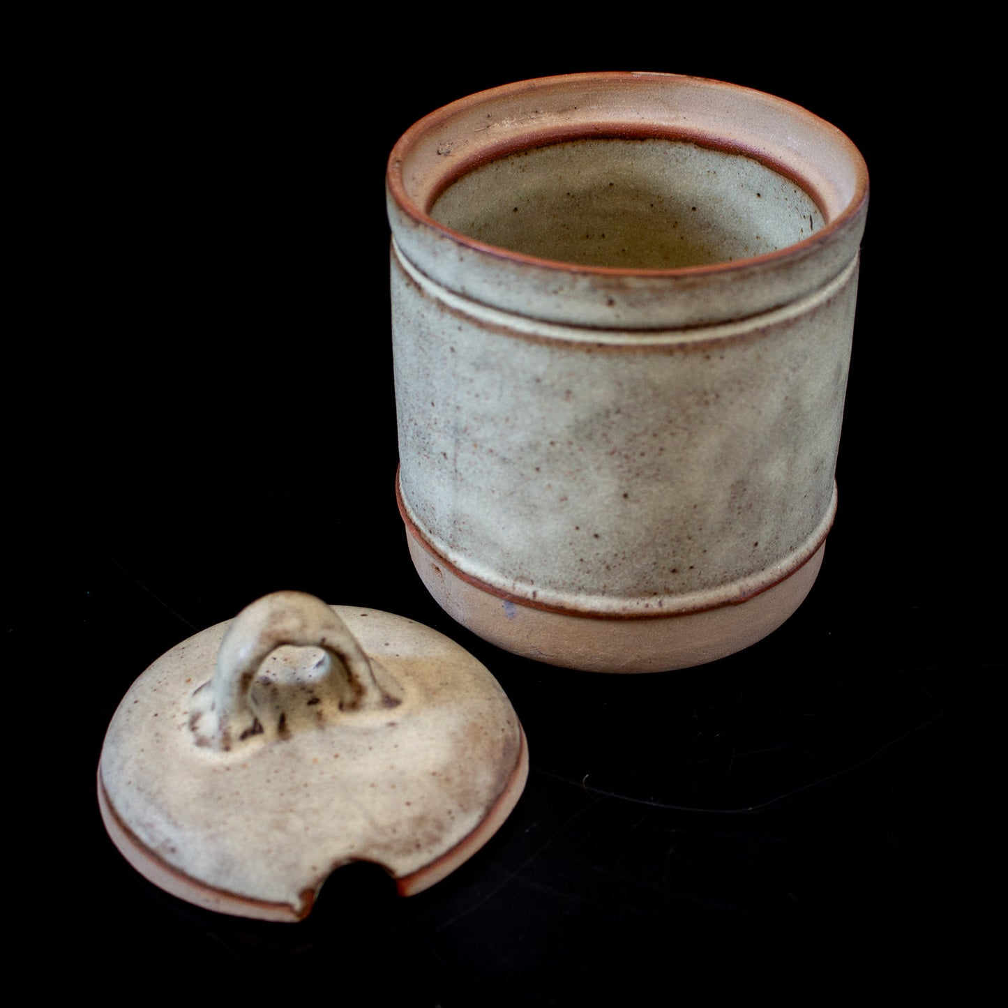 Vintage Tremar Pottery Honey Pot With Lid