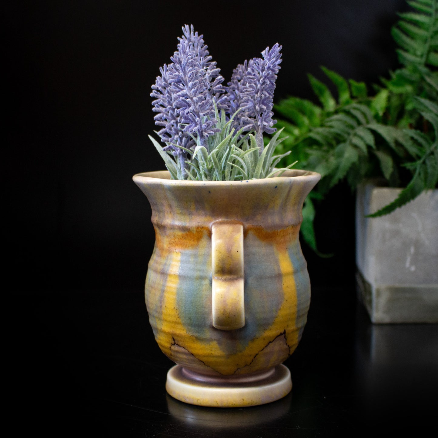 Vintage Loop Handle Vase