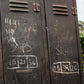 Vinatage Metal Factory Industrial Pair Of Lockers