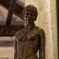 Large Resin Bronze Art Deco Lady & Dog Statue 54cm
