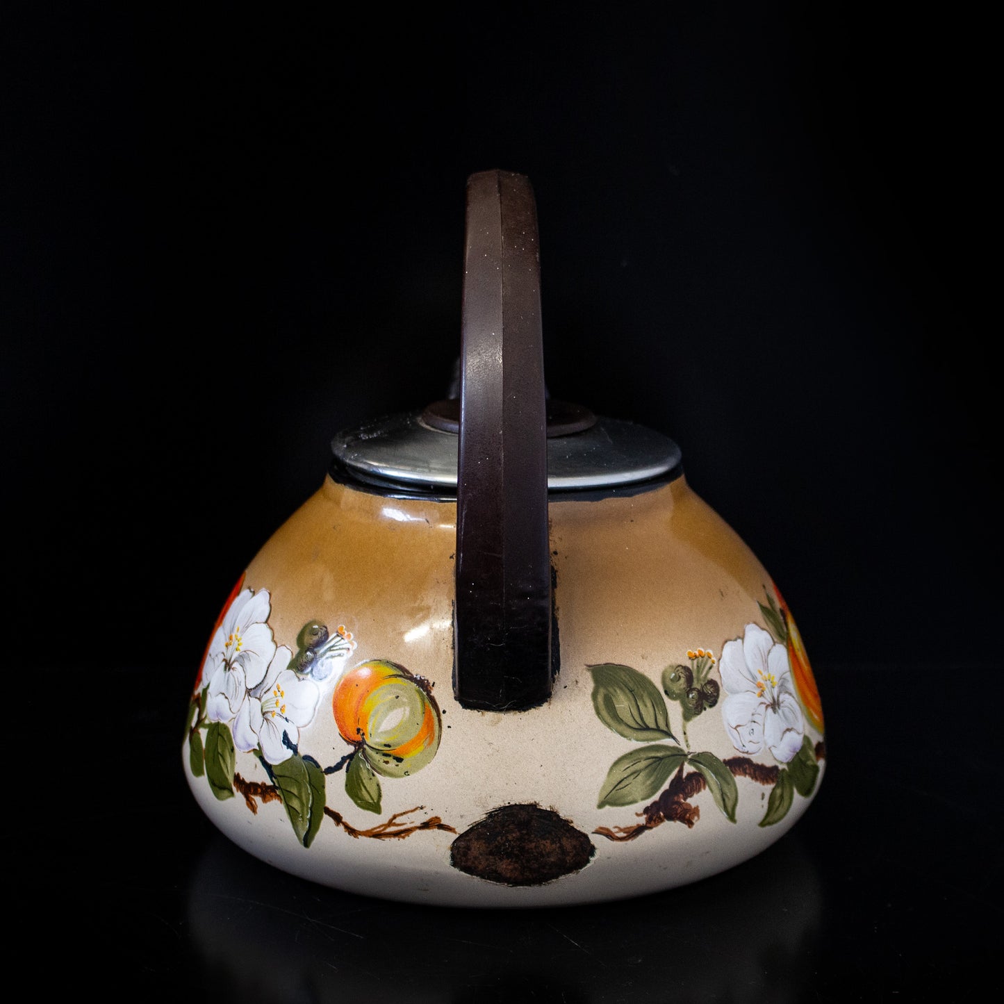 Vintage Mid Century West German Baumann Enamel Kettle