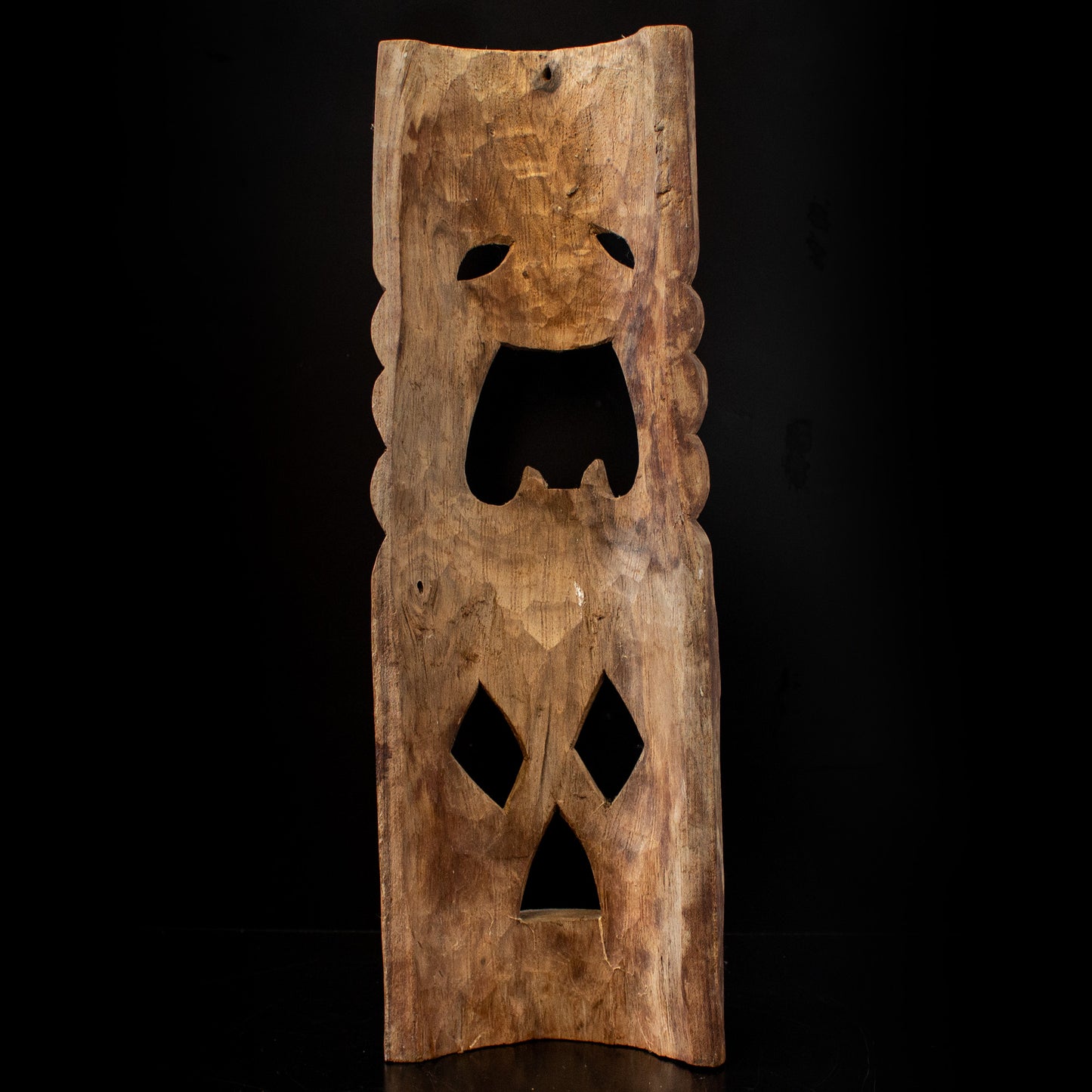 Vintage Carved Wood Tiki Mask