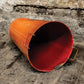 Vintage Rustic Red Fire Log Bucket / Bin
