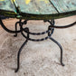 Reclaimed Wooden Cable Reel GWR Style Table With Metal Base