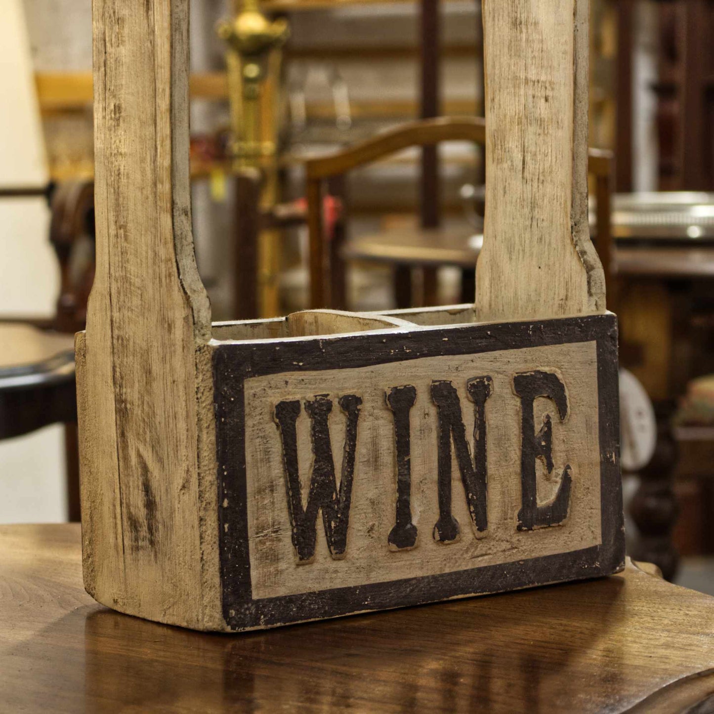 Rustic Wooden 2 Bottle Wine Carrier / Crate