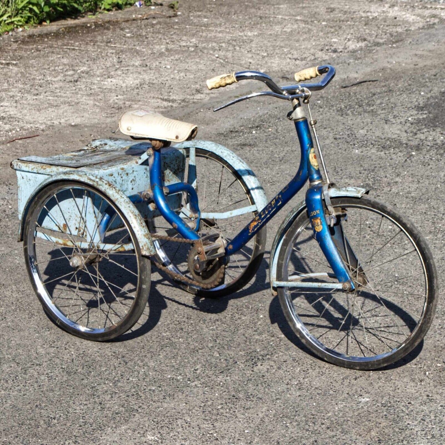 Vintage Childs Raleigh Sunbeam Tricycle With Luggage Box