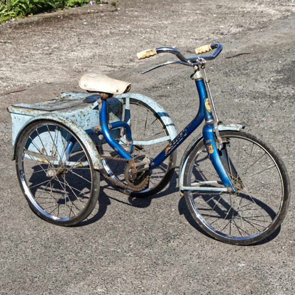 Vintage Childs Raleigh Sunbeam Tricycle With Luggage Box