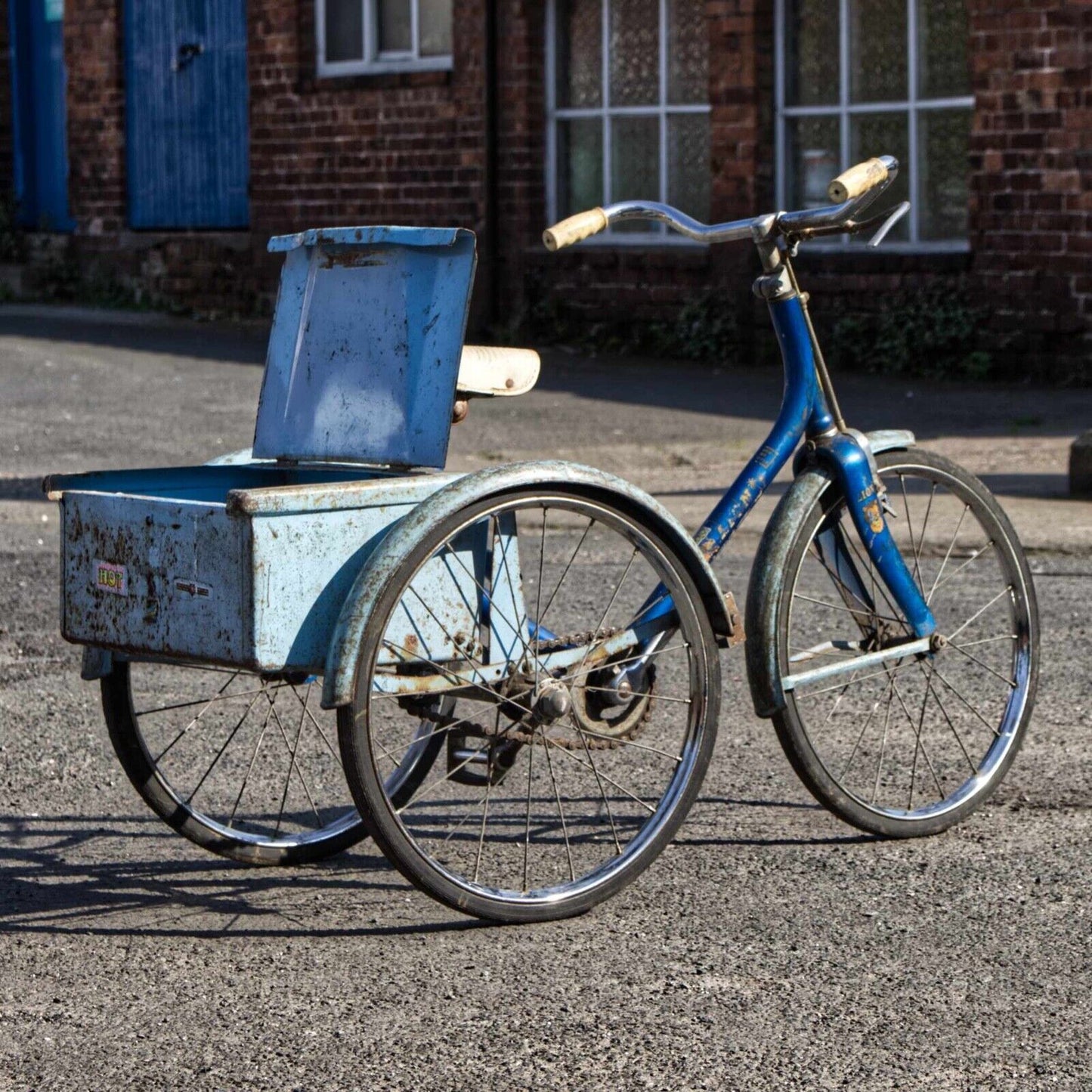Vintage Childs Raleigh Sunbeam Tricycle With Luggage Box