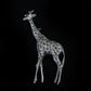 Vintage 925 Silver Giraffe Brooch