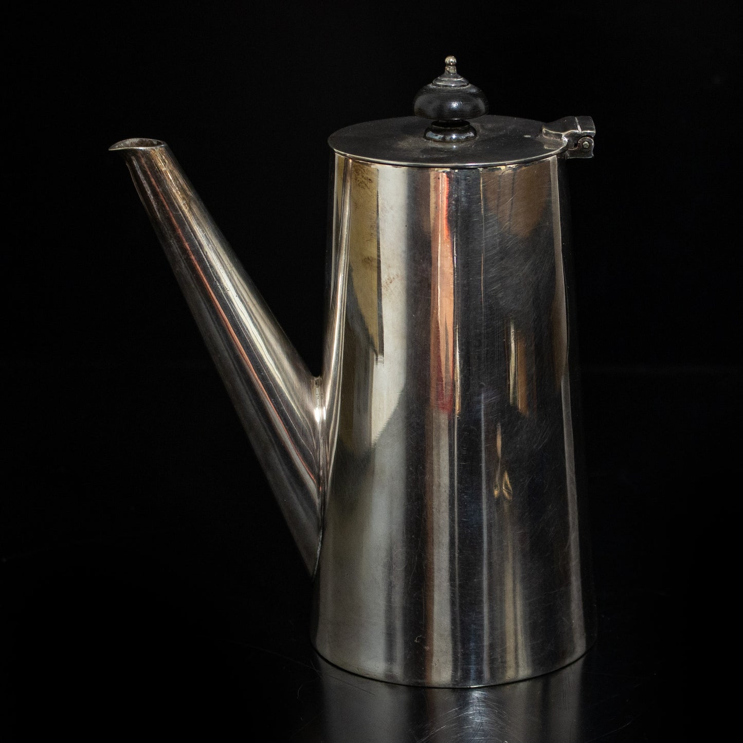 Antique John Round Silver Plate Chocolate Pot