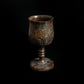 Vintage Handcarved Turned Solidwood African Elephant Rhino Goblet