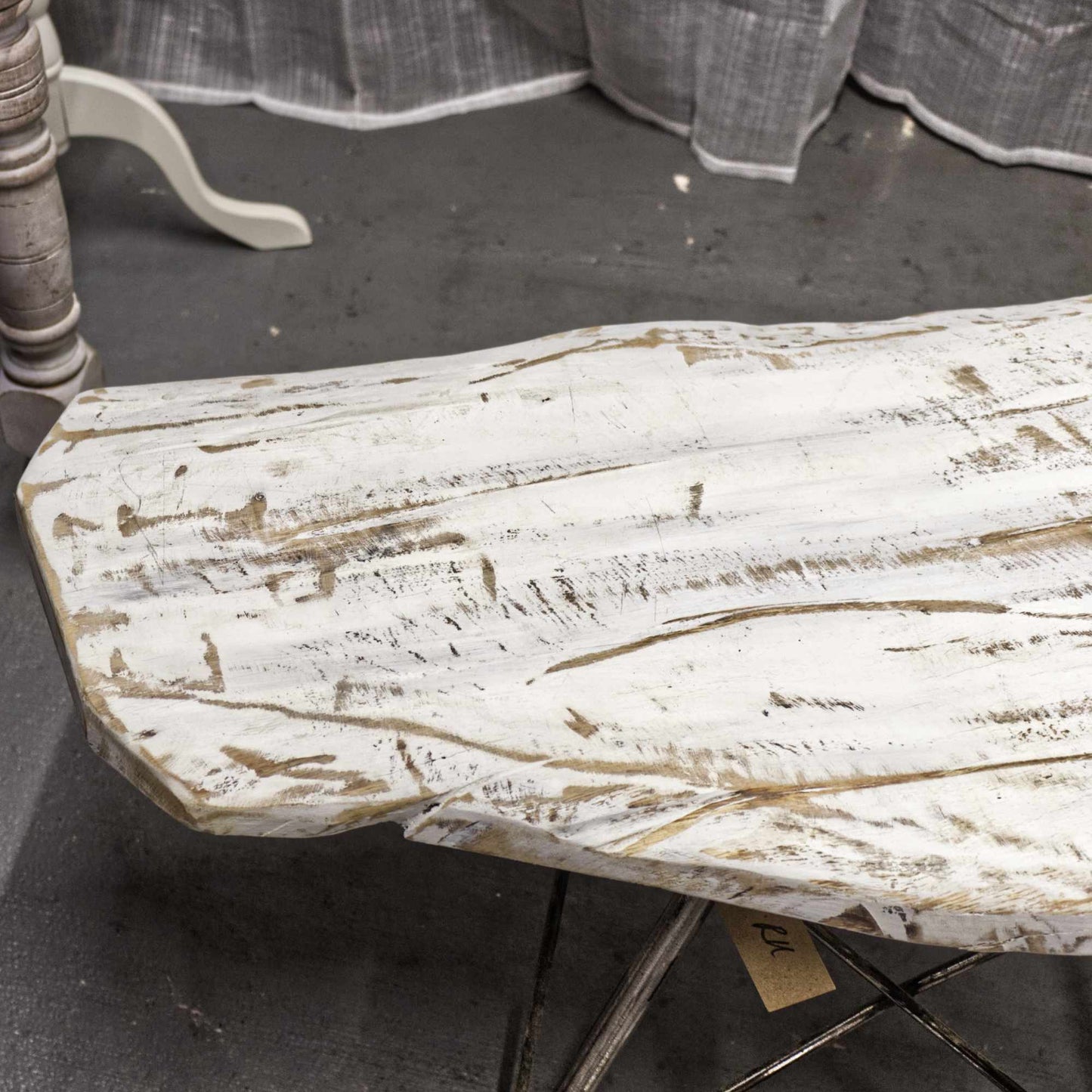 Rustic Handmade White Painted Oak Coffee Table