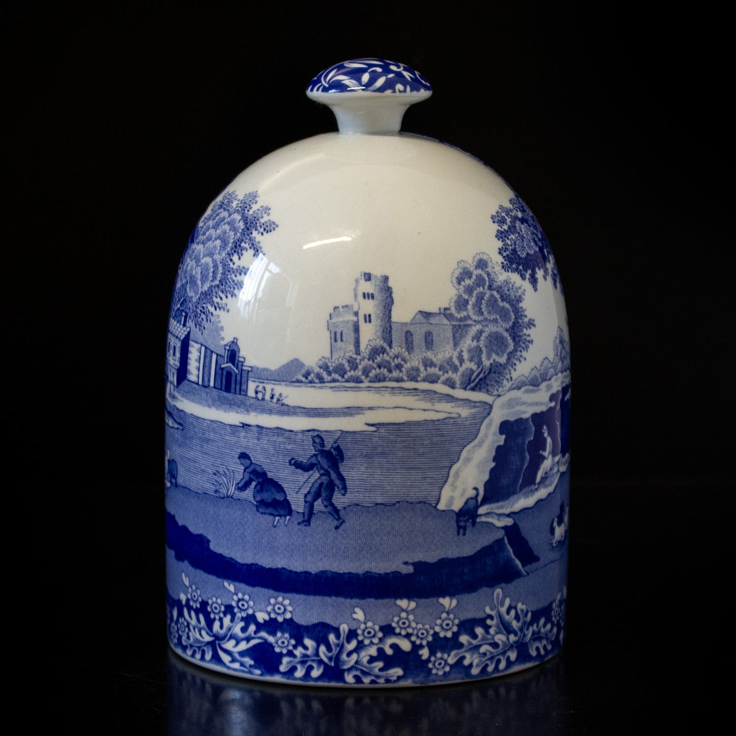 Vintage Spode Blue & White Salt Pig