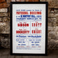 Vintage 1977 Dave Roden Professional Boxing Original Advertising Poster