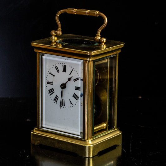 Antique Vintage A.C.C Brass French Carriage Clock