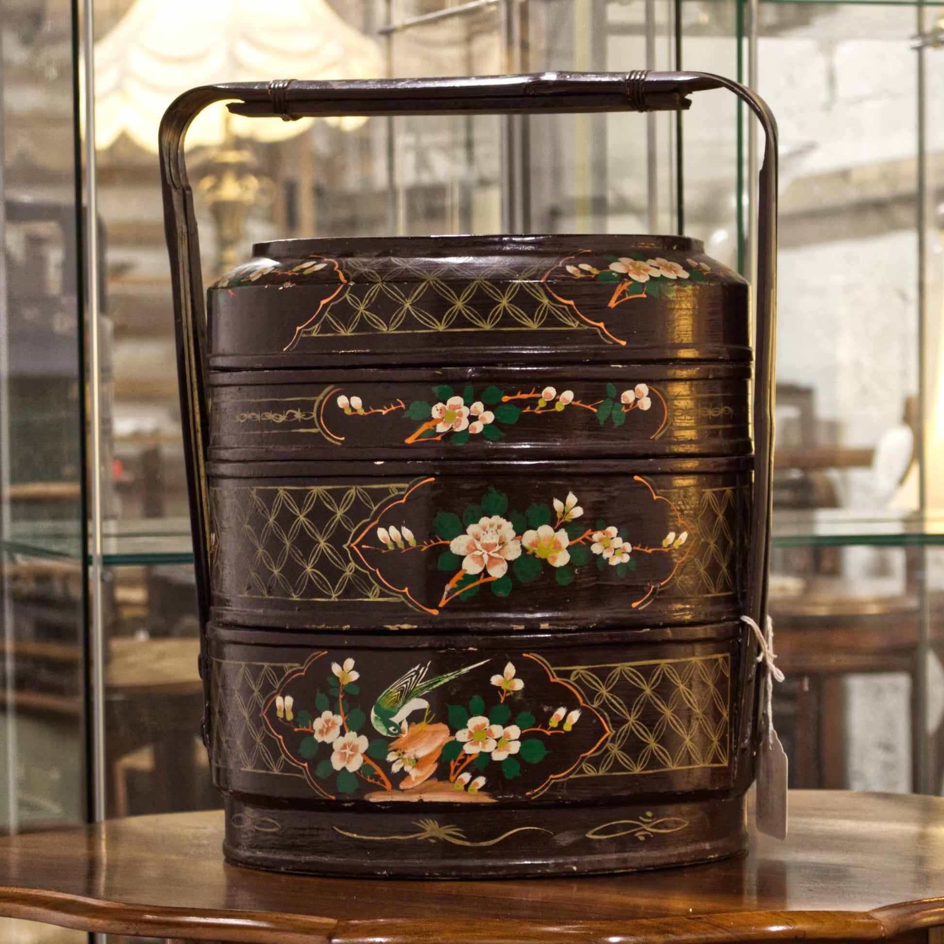 Antique Vintage Chinese Picnic Basket Caldicott's