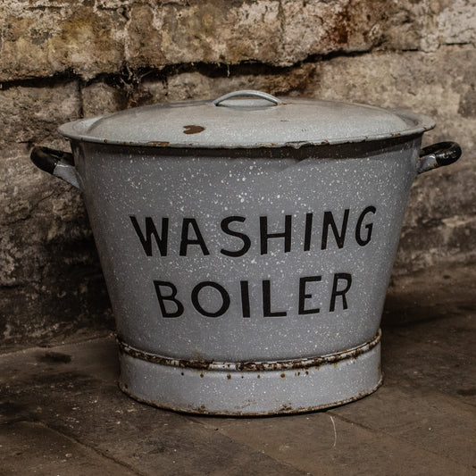 Vintage Metal Enamel Washing / Clothes Boiler