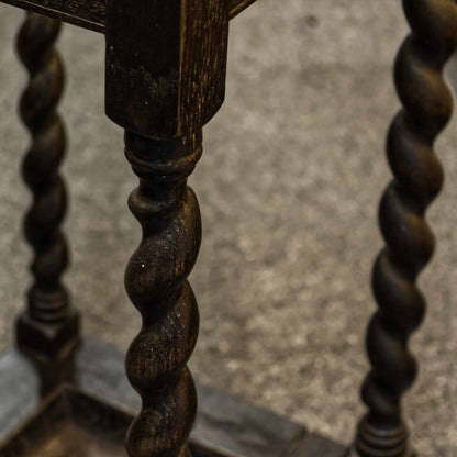 Antique Vintage Barley Twist Walking Stick / Brolly Stand