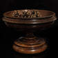 Vintage Rustic Solid Wood Bowl On Plinth