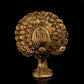 Vintage Small Solid Brass Peacock Figurine Ornament