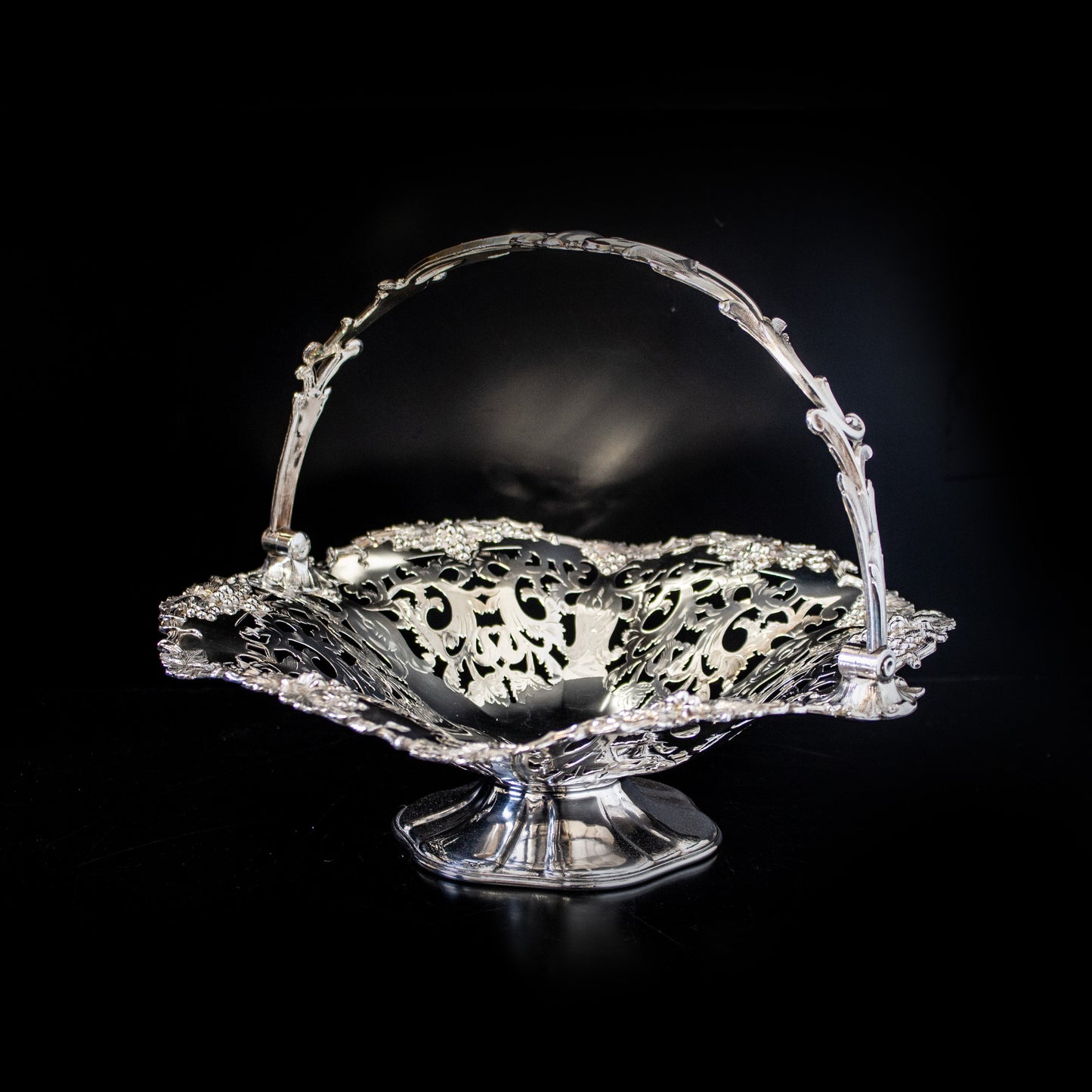 Vintage Silver Plate Fruit Bowl