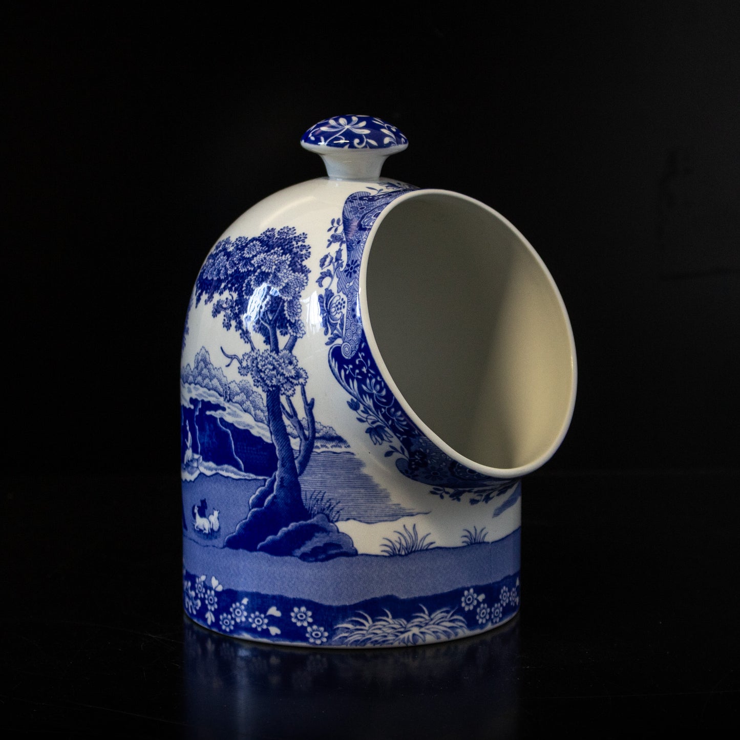 Vintage Spode Blue & White Salt Pig
