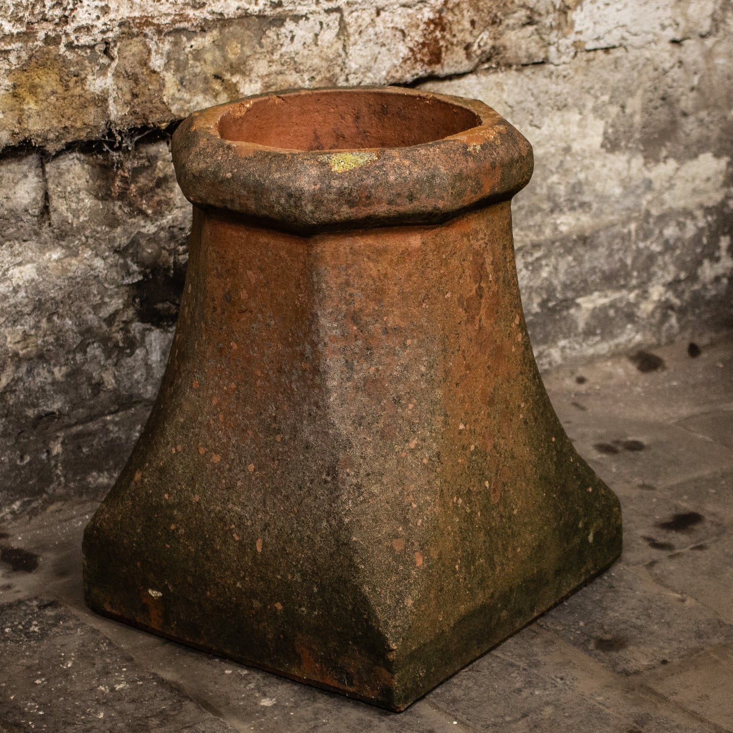 Antique Reclaimed Terrocotta Red Chimney Pot Planter