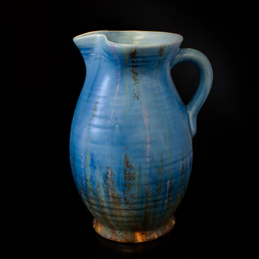 Vintage Blue Trentham Art Ware Pottery Jug