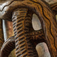 Hand carved Solid Wood Head / Snake Wall Art