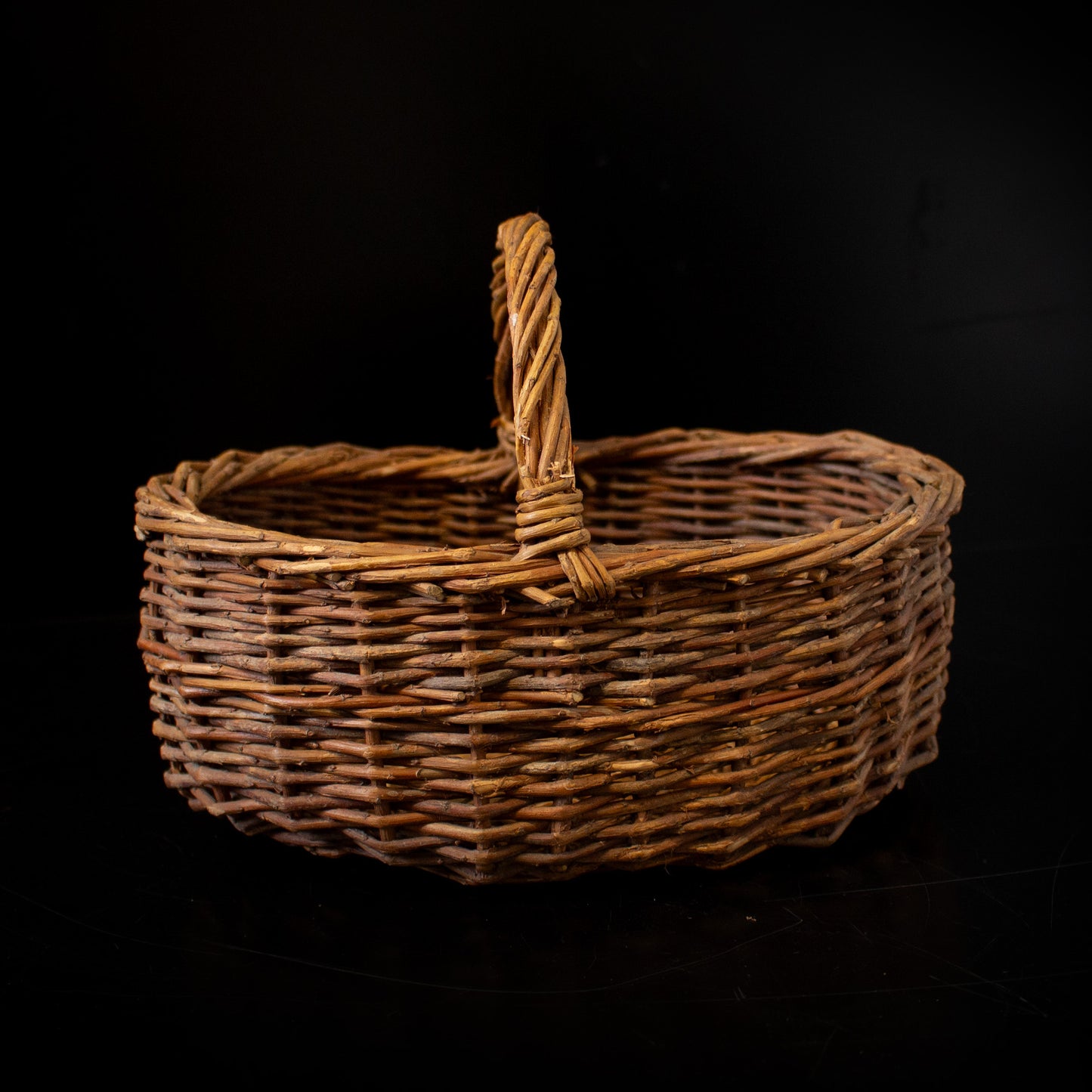 Small Wicker Basket With Handle
