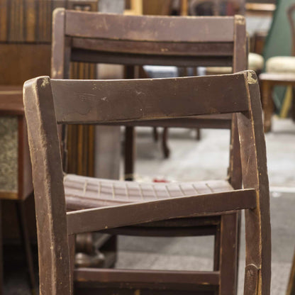 Vintage Set Of 4 1950s Utilitarian Stacking Chairs