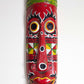 Antique vintage hand carved hand painted African totem pole wall hanging