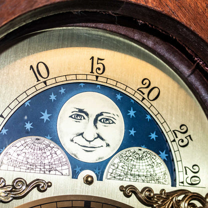 Vintage Long-case Westminster Chime Weight Driven Grandmother Clock