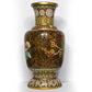 Vintage Small Chinese Beijing Cloisonné Floral Design Enamel Vase
