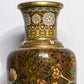 Vintage Small Chinese Beijing Cloisonné Floral Design Enamel Vase
