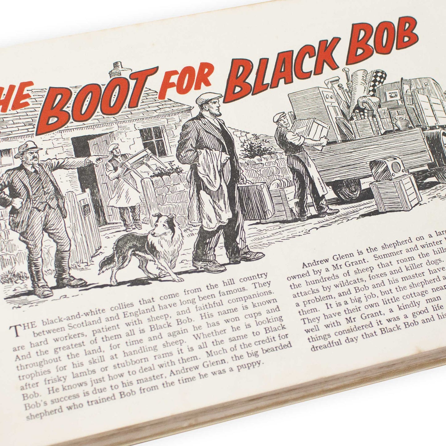 Vintage 1960s Black Bob 'The Dandy Wonder Dog' Hardback Book